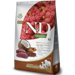 Farmina N&D Dog QUINOA (GF) adult medium & maxi , skin & coat, venison 7 kg
