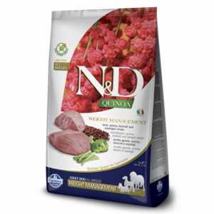 Farmina N&D Dog QUINOA (GF) adult all breed, weight managment, lamb 2,5 kg