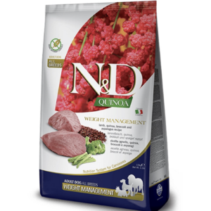 Farmina N&D Dog QUINOA (GF) adult medium & maxi, weight managment, lamb 7 kg