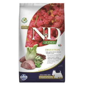 Farmina N&D Dog QUINOA (GF) adult mini, digestion, lamb 2,5 kg