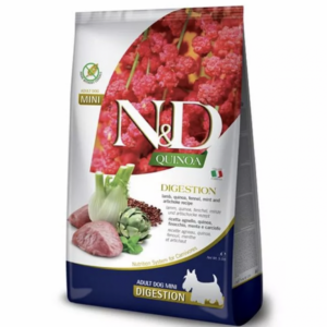 Farmina N&D dog QUINOA (GF) adult mini,digestion, lamb 0,8 kg