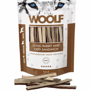 WOOLF králičí sendvič s treskou 100g