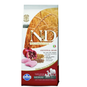 Farmina N&D Dog AG adult medium & maxi, chicken, oats & pomegranate