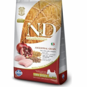 Farmina N&D Dog AG adult mini, chicken, spelt, oats & pomegranate 