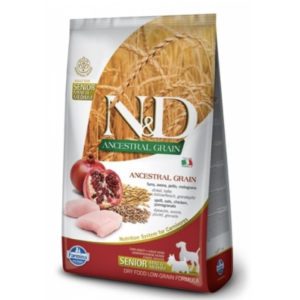 Farmina N&D Dog AG senior medium & maxi, chicken, spelt, oats & pomegranate 