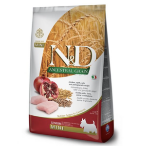 Farmina N&D Dog AG senior mini, chicken, spelt, oats & pomegranate 2,5 kg