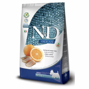 Farmina N&D Dog OCEAN (GF) adult mini, herring & orange 2,5 kg
