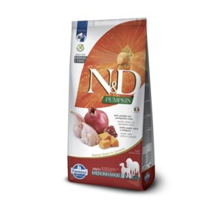 Farmina N&D Dog PUMPKIN (GF) adult medium & maxi, quail & pomegranate 12kg