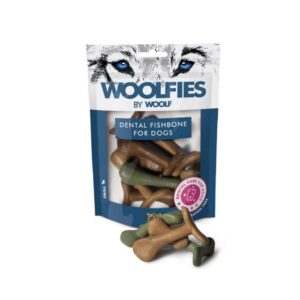 Pamlsok Woolfies Dental Fishbone S 200g