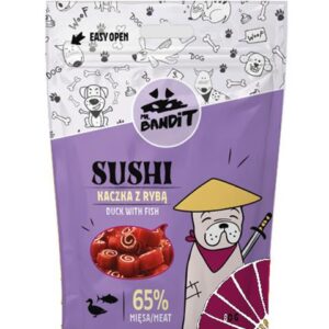 Pamlsok Mr. Bandit sushi duck & fish 80g