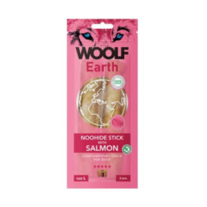 Woolf Dog Earth NOOHIDE L Sticks with Salmon 85 g