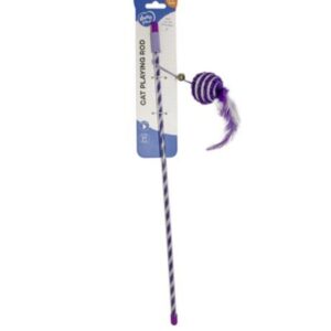 Hračka DUVO + tyč na hranie s loptou , fialová 46x4x3,5cm