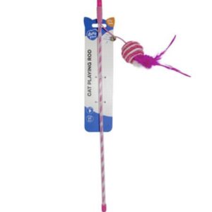 Hračka DUVO + tyč na hranie s loptou ,  ružová 45,5x5x5cm