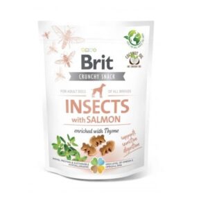 Pamlsok Brit Care dog Crunchy Cracker Insect with Salmon enriched with Thyme 200g