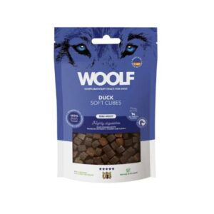 Pamlsok Woolf Dog Soft Cubes Duck 100 g