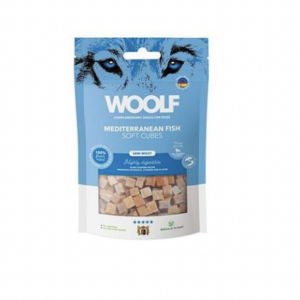 Pamlsok Woolf Dog Soft Cubes Mediterranean Fish 100 g